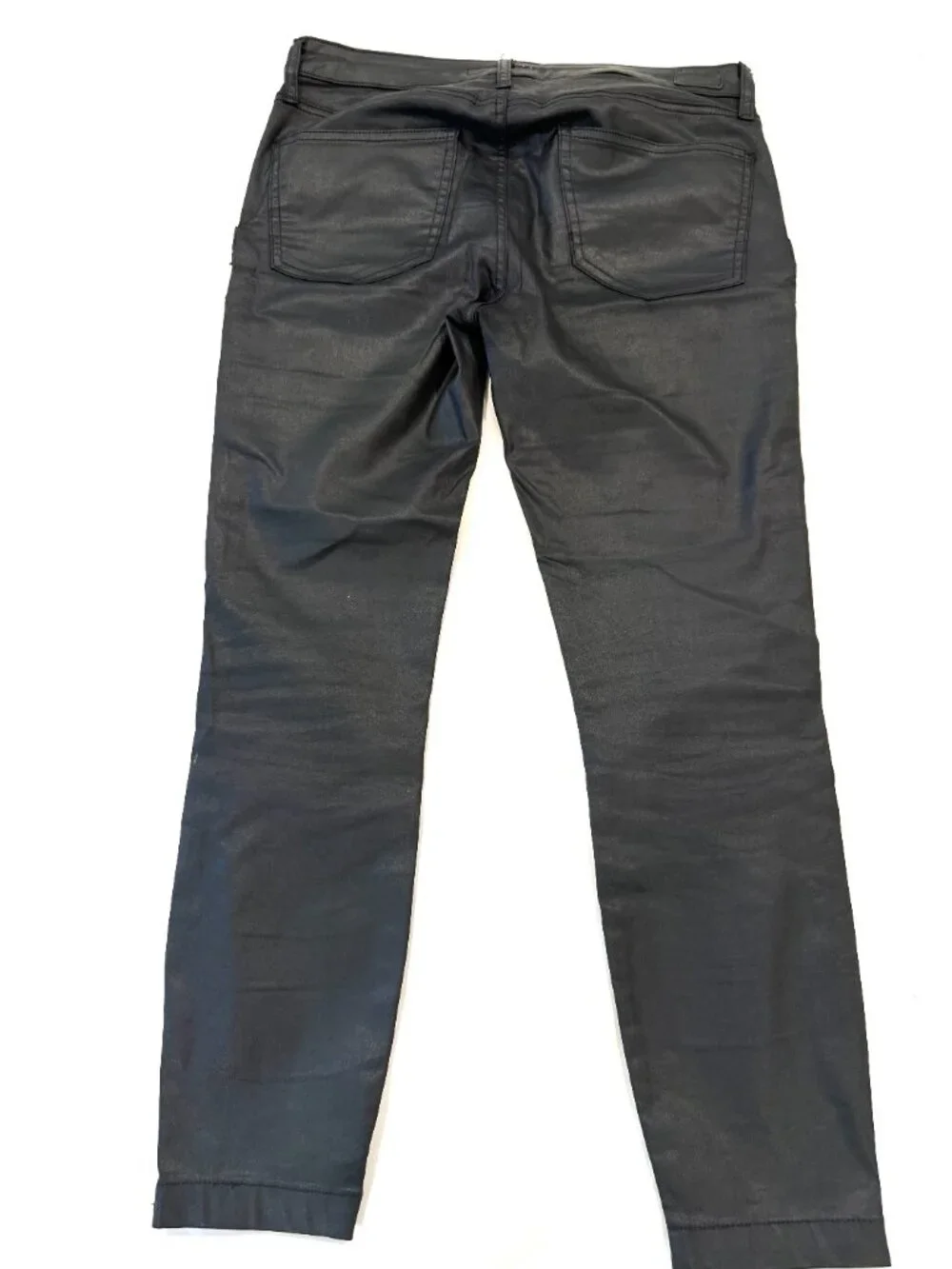 Joie "Park Skinny B" jeans, black coated denim, size 29 - Picture 5 of 9